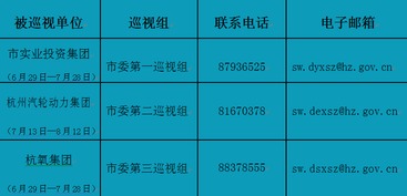 杭州启动今年第三轮巡视 聚焦市实业投资集团等3家国企投资兴办实业成效